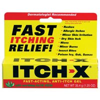 Itch - X Dual Acting Anti - Itch Gel With Aloe Vera - 1.25 Oz