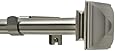 Levolor 43982783 Classic Square Rod Set, 36-to-66-Inch Width, 3/4-Inch Diameter, Satin Nickel
