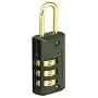 Master Lock 646D Luggage Lock, Set Your Own Combination 1-Pack Black Finish