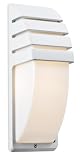 LAMPS PLUS Architectural White 13 3/4 High Outdoor Wall Light