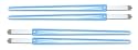 Buztronics 2 Sets of Blue Light Up Chop-Sticks