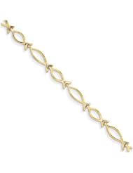 Ichthus Bracelet, 14K Gold