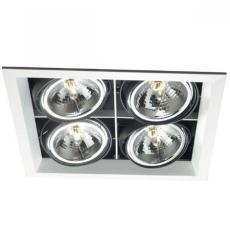 Trim 4 Light Multi Ar111 Sq Wht EF by Eurofase