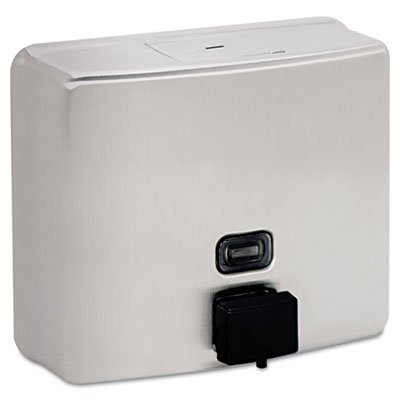 ConturaSeries Surface-Mounted Soap Dispenser,40-oz,Stainless Steel Satin, 1 Each