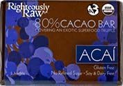 RIGTHEOUSLY RAW ORGANIC ACAI BAR, 2.3 OUNCE