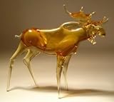Blown Glass Art Wild Animal Figurine MOOSE