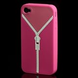 iProtect ORIGINAL Premium Hardcase f�r Apple Iphone 4 Zipjacken Optik PINK / ROSEvon "iprotect"