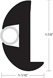 Taco Supply V112423BKA501 BLK FLEXIBLE VINYL RAIL 50FT FLEXIBLE VINYL RUB RAIL