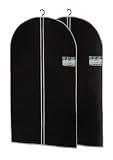 2 x Reise Kleidersack Kleiderschutzhülle Kleiderhülle 60x150 cm schwarz