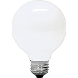 GE 14848 Soft White 60 Watt Frosted G25 Light Bulb - Edison Base A19