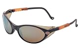 Harley Davidson HD103 Safety Glasses with Black Frame and Gold Mirrored Lens