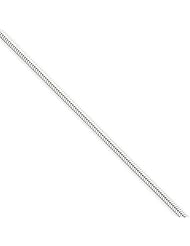 Sterling 20in Silver 1.5mm Round Snake Necklace Chain. Metal Wt- 4.44g