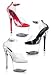 Platform Sandal With 7 Inch Stiletto Heel. Jewel-Encrusted Heels.