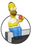 Homer Simpson Computer Sitter
