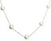14k Yellow Gold Freshwater Cultured Pearl Tin-Cup Necklace, 18