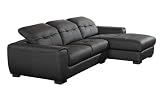 New 2pc Contemporary Leather Sectional Sofa #DK-3632