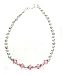 Kids Beautiful 925 Sterling Silver Pink Swarovski Crystal Beaded Bracelet 5.5 Inches