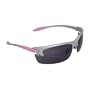 Radians Woman's Shooting and Safety Glass (Silver Frame, Pink Accent and Clear Lens)