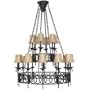 Thomas Lighting Athens Burnished Umber Eighteen-Light Chandelier