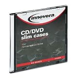 Innovera Slim CD Cases, Clear, 50 Cases per Pack