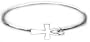 Sterling Silver Egyptian ANKH Latching Bangle Bracelet