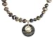 10KT WITH BLACK HILLS GOLD ENHANCED CULTURED FRESHWATER PEARL AND ENHANCED MOTHER OF PEARL NECKLACE