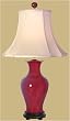 Asian Furniture & D&eacute;cor - 29" Fine Chinese Oxblood Porcelain Baluster Vase Oriental Table Lamp