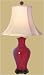 Asian Furniture & D&eacute;cor - 29" Fine Chinese Oxblood Porcelain Baluster Vase Oriental Table Lamp