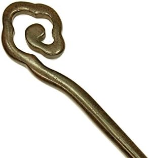 Black Ebony Hair Stick Hand-carved Hair Stick - WHS010