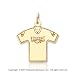 14k Y Gold Philadelphia Eagles Cast T-Shirt Pendant
