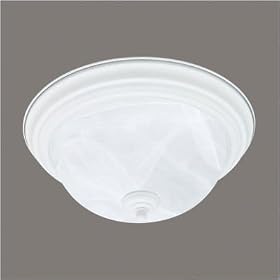 Alabaster Flush Mount in Textured White