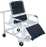 Lumex Reclining Shower Chair (20' internal width with footrest) Mesh Color: Royal Blue - Please call us if you want to order the mesh with another color (13 colors available)