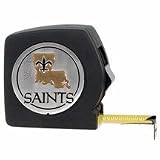 New Orleans Saints 25-Inch Black Tape Measure