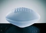 Frosted Glass Football Paperweight