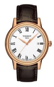 Tissot Carson White Dial Brown Leather Ladies Watch T0852103601300