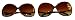 Vintage Oversized Round Frame Beautiful Sunglasses