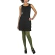 GO International® Front Ruffle Dress - Ebony