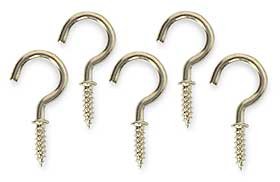 Battalion 1WBH9 Cup, Type Hook, Brass, Length 3/4 In, PK 20