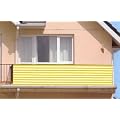 Balkonsichtschutz Windschutz Sichtschutz 600x75 gelb-wei� #532