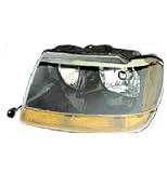 1999-2004 JEEP GRAND CHEROKEE LAREDO Left Hand LH Driver Headlight 99 00 01 02 03 04 (This Drivers Side Headlamp will also fit the Limited model) 1999 2000 2001 2002 2003 2004