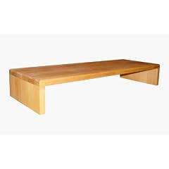 Tischaufsatz, Bildschirmerh�her, TFT-St�nder, Tischablage aus Massivholz Buche, ge�lt