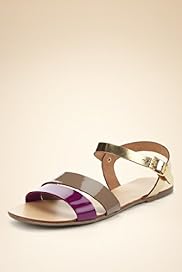 Leather Open Toe Sporty Band Sandals