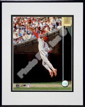 Photofile St. Louis Cardinals Ozzie Smith Fielding Action - Matted 8X10 Photo In Aluminum Frame