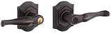 Baldwin 5237.112.LENT Bethpage Lever Keyed Entry Set, Venetian Bronze
