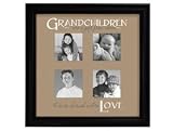 Review Jaf Gifts  / 4-Opening 4x4 Grandchildren Picture Frame PHRASEOLOGY - Black