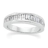 Platinum Diamond Band Ring Size 6
