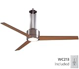 312fpayEmlL. SL160  Minka Aire Fans F531 BN 56 Flyte Contemporary Brushed Nickel Ceiling Fan w/ Light & Wall Ctrl