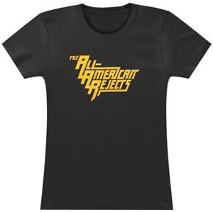 All - American Rejects Women's Stacked Girls Jr Large Black