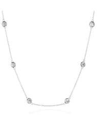 Sterling Silver Swarovski Zirconia by the Yard Necklace