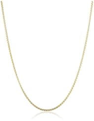 10K Gold 2mm Box Chain Necklace, 16"
